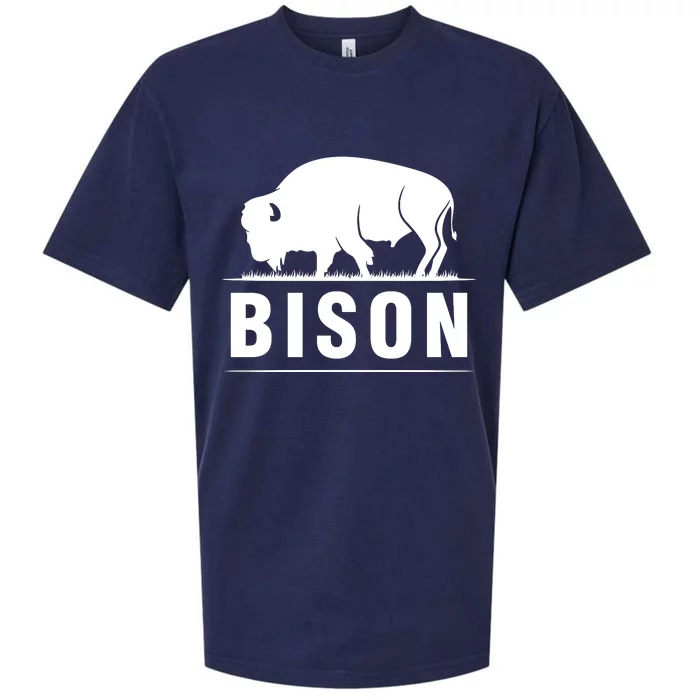 Simple Bison Logo Sueded Cloud Jersey T-Shirt