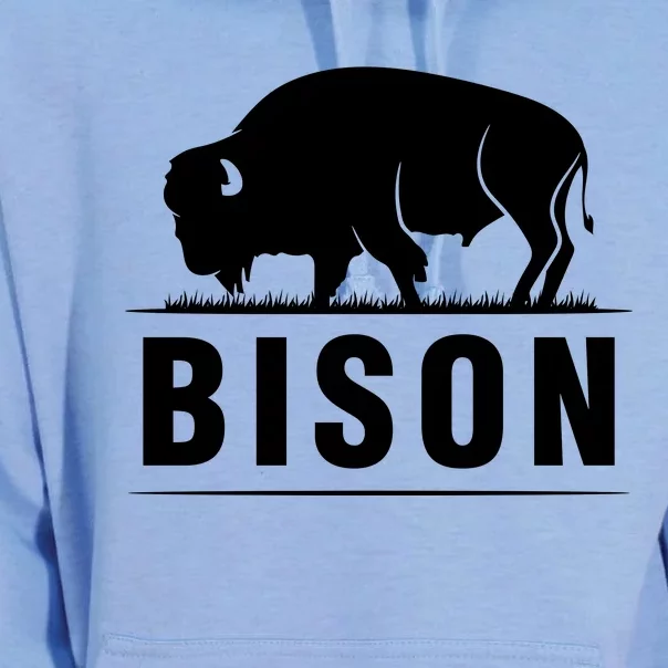 Simple Bison Logo Unisex Surf Hoodie