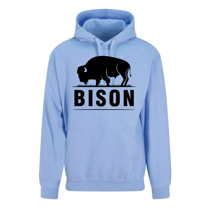 Simple Bison Logo Unisex Surf Hoodie