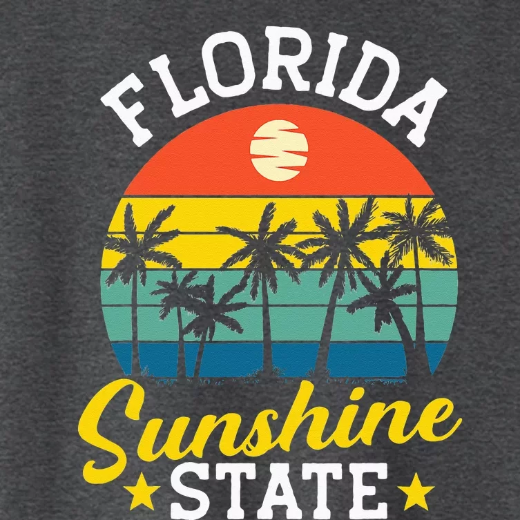 Summer Beach Lover Florida Sunshine State Women's Crop Top Tee