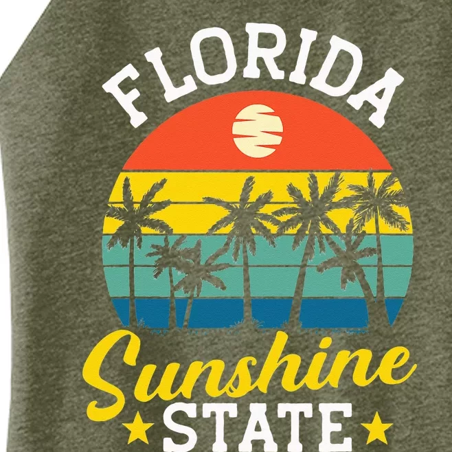 Summer Beach Lover Florida Sunshine State Women’s Perfect Tri Rocker Tank