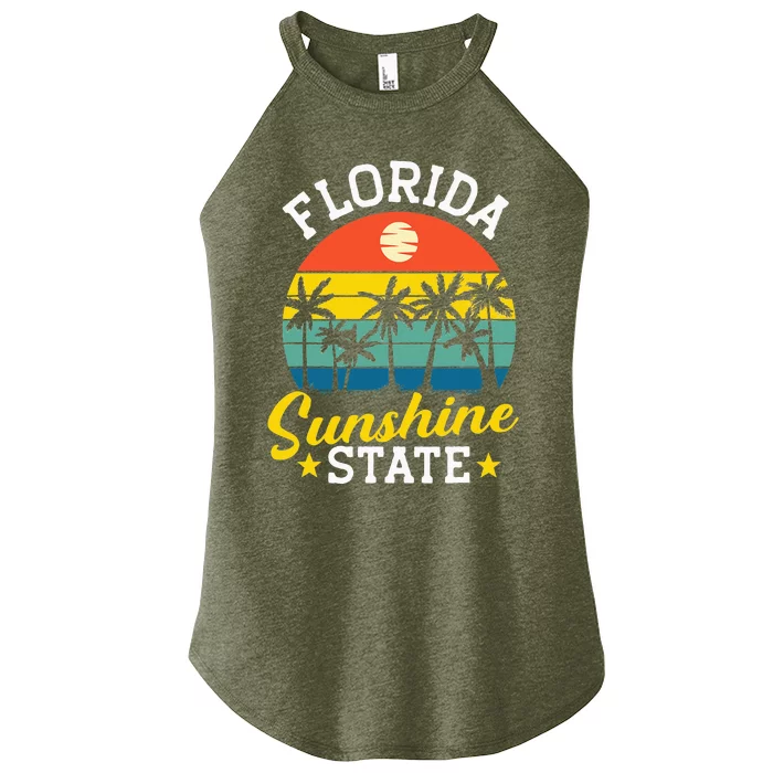 Summer Beach Lover Florida Sunshine State Women’s Perfect Tri Rocker Tank