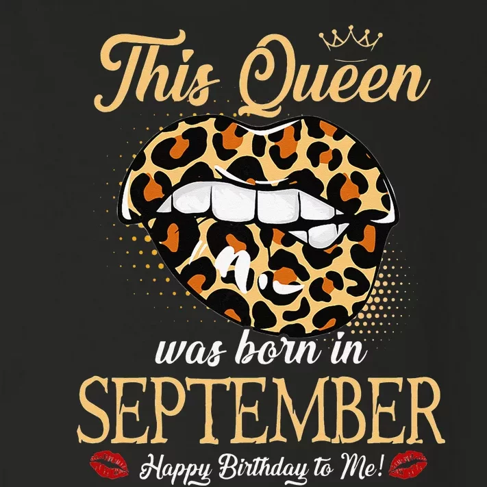 September Birthday Leopard It's My Birthday September Queen Toddler Long Sleeve Shirt