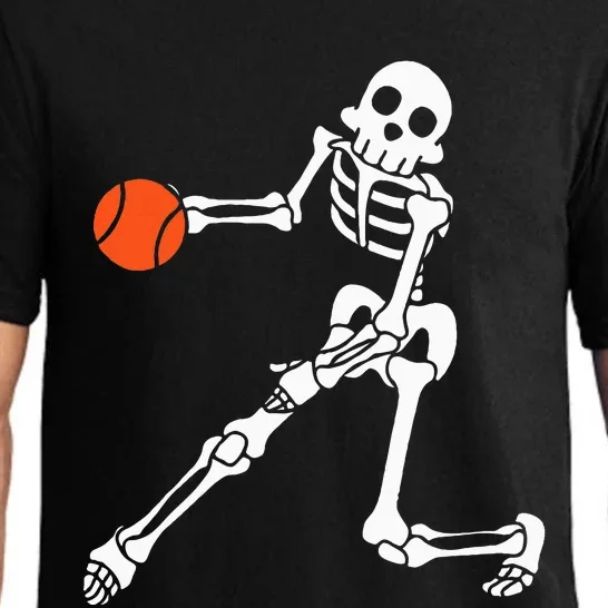 Skeleton Basketball Lazy DIY Halloween Costume Funny Sport Pajama Set