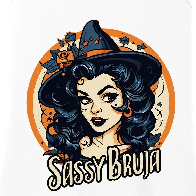 Sassy Bruja Latina Mexican Halloween Witch Ladies Essential Tank