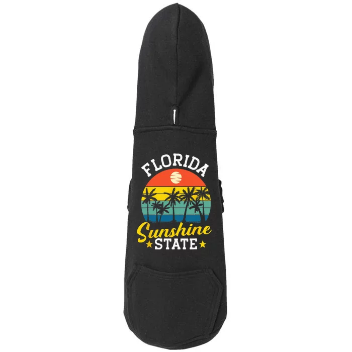 Summer Beach Lover Florida Sunshine State Doggie 3-End Fleece Hoodie