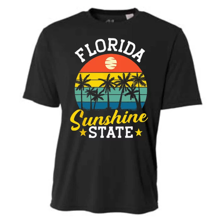 Summer Beach Lover Florida Sunshine State Cooling Performance Crew T-Shirt