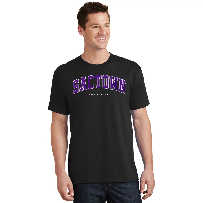 Sacramento Basketball Light The Beam Basketball T-Shirt