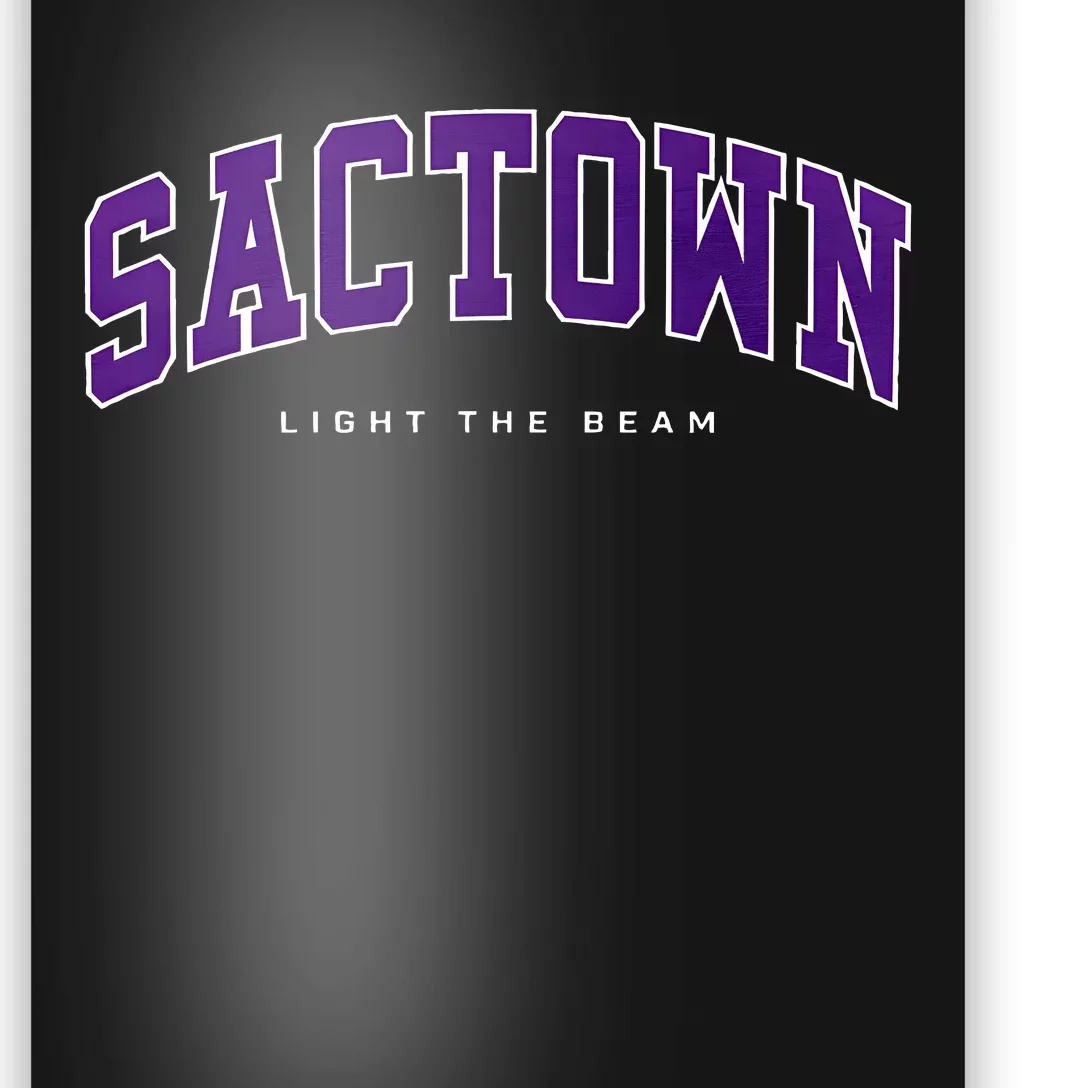 Sacramento Basketball Light The Beam Basketball Poster