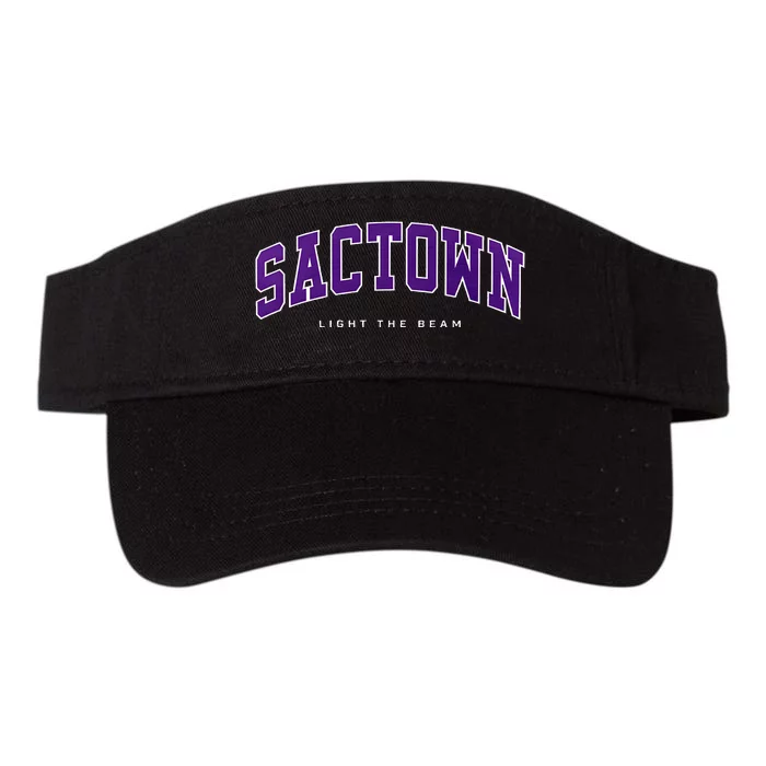 Sacramento Basketball Light The Beam Basketball Valucap Bio-Washed Visor