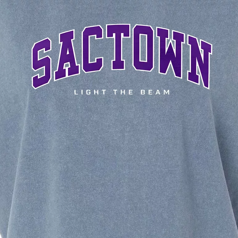 Sacramento Basketball Light The Beam Basketball Garment-Dyed Women's Muscle Tee