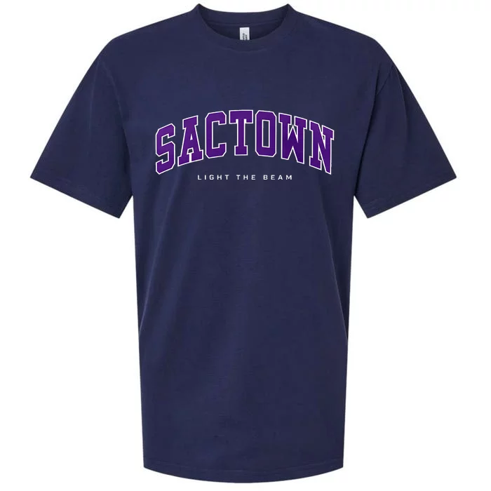 Sacramento Basketball Light The Beam Basketball Sueded Cloud Jersey T-Shirt