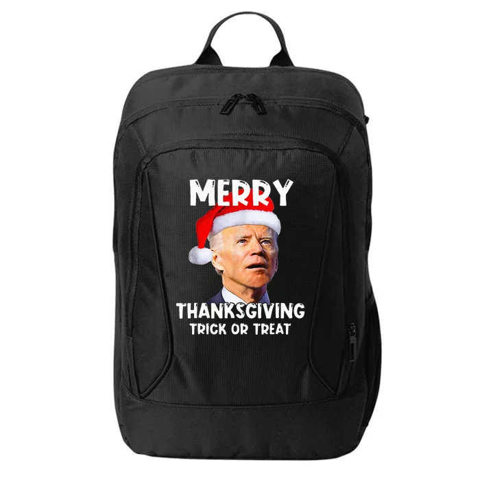 Santa Biden Merry Thanksgiving Trick Or Treat Christmas Meme City Backpack