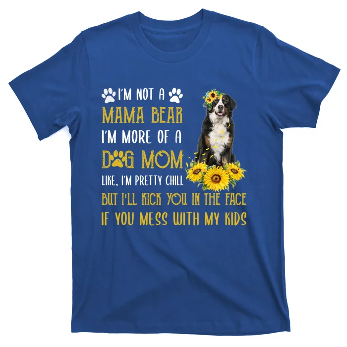 Sunflower Bernese Mountain Mom Mothers Day Dog Mom Cool Gift T-Shirt