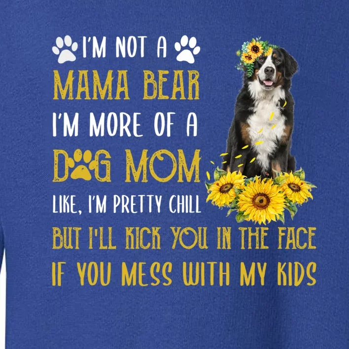 Sunflower Bernese Mountain Mom Mothers Day Dog Mom Cool Gift Toddler Sweatshirt