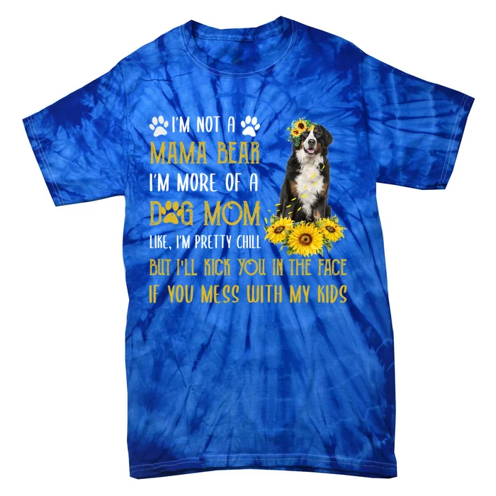 Sunflower Bernese Mountain Mom Mothers Day Dog Mom Cool Gift Tie-Dye T-Shirt