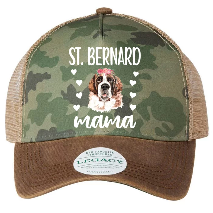 St Bernard Mama Saint Bernard Dog Owner St Bernard Mom Gift Legacy Tie Dye Trucker Hat