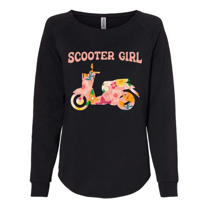 Scooter Bike Motorbike Mobility Scoot Moped Scooter Womens California Wash Sweatshirt