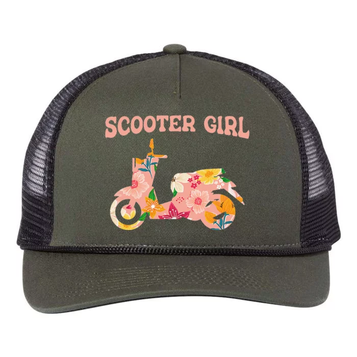 Scooter Bike Motorbike Mobility Scoot Moped Scooter Retro Rope Trucker Hat Cap