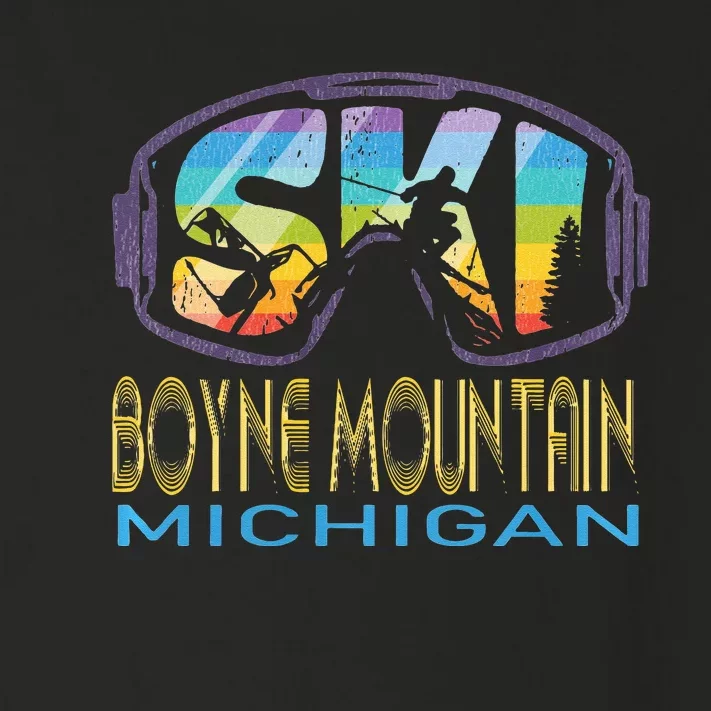 Ski Boyne Mountain Michigan Skiing Vacation Toddler Long Sleeve Shirt