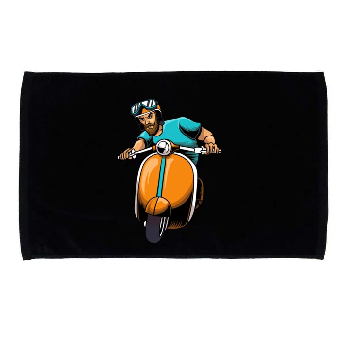 Scooter Bike Motorbike Scoot Gift Moped Scooter Gift Microfiber Hand Towel