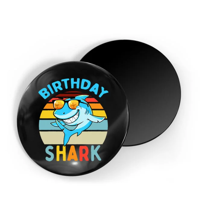 Shark Birthday Matching Family Magnet