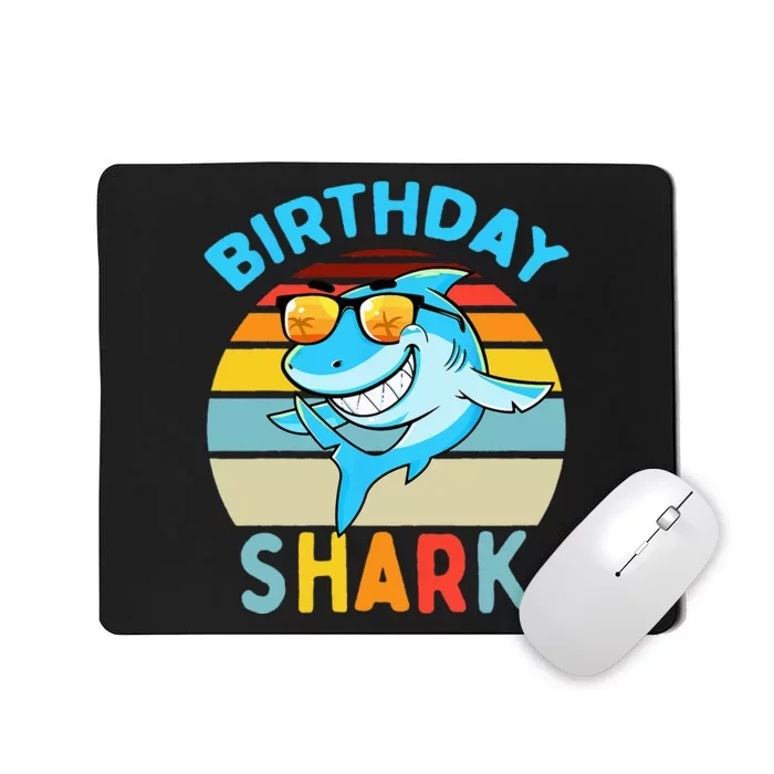 Shark Birthday Matching Family Mousepad