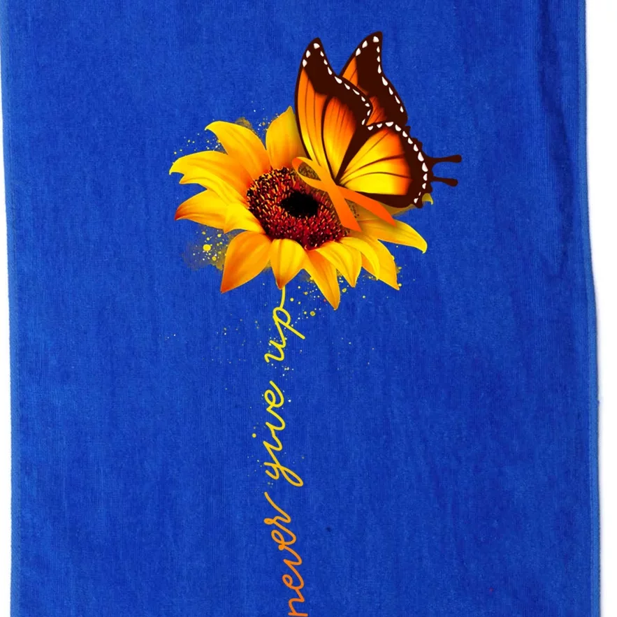 Sunflower Butterfly Multiple Sclerosis Awareness Ms Warrior Gift Platinum Collection Golf Towel