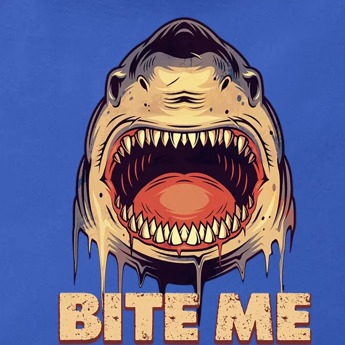 Shark Bite Me Gift Zip Tote Bag