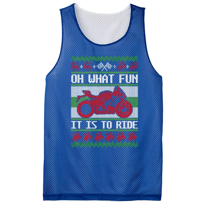 Sport Bike Motorcycle Rider Ugly Christmas Sweater Fun Braap Gift Mesh Reversible Basketball Jersey Tank