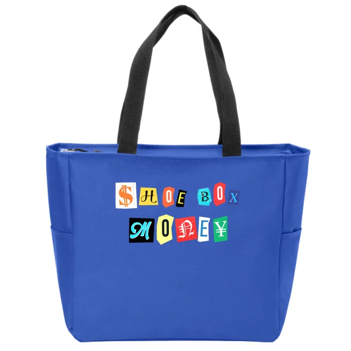 Shoe Box Money Cut Out Edition Zip Tote Bag