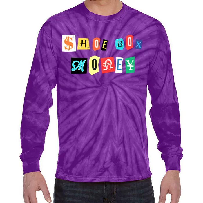 Shoe Box Money Cut Out Edition Tie-Dye Long Sleeve Shirt