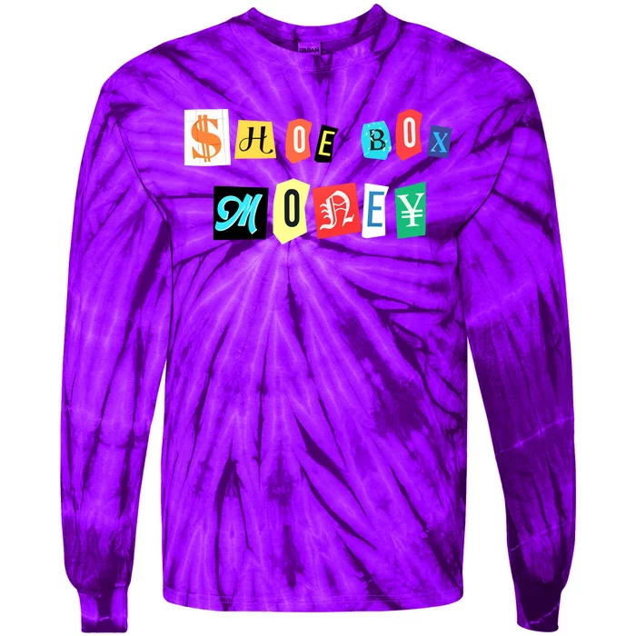 Shoe Box Money Cut Out Edition Tie-Dye Long Sleeve Shirt