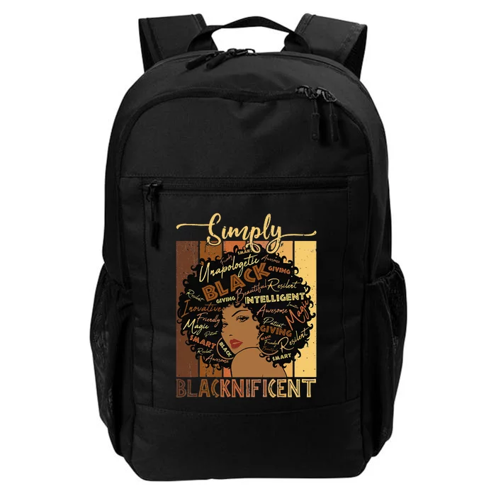 Simply Blacknificent Magic Juneteenth Afro Woman Black Daily Commute Backpack