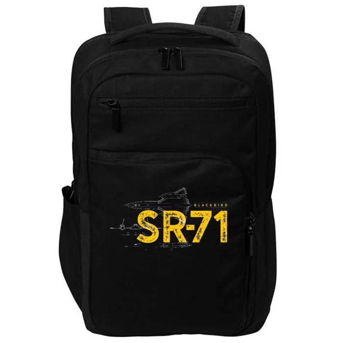 Sr71 Blackbird Military Jet Impact Tech Backpack