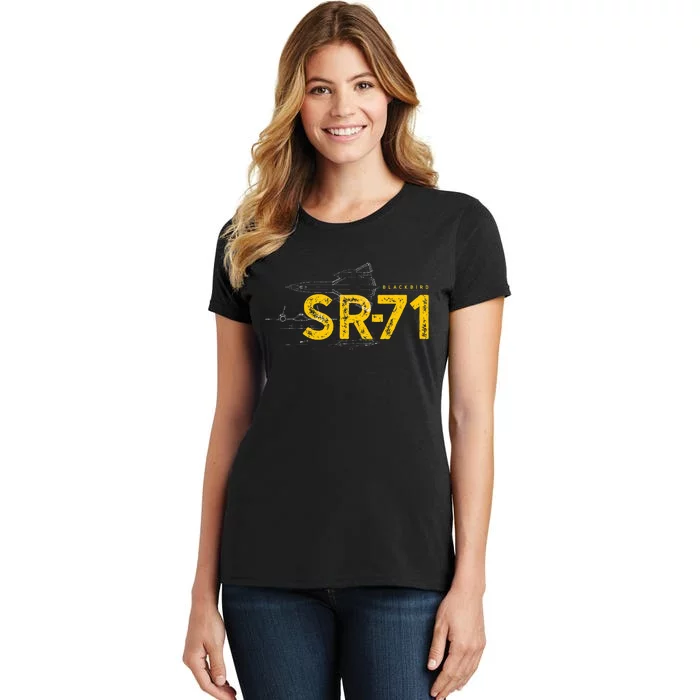 Sr71 Blackbird Military Jet Women's T-Shirt