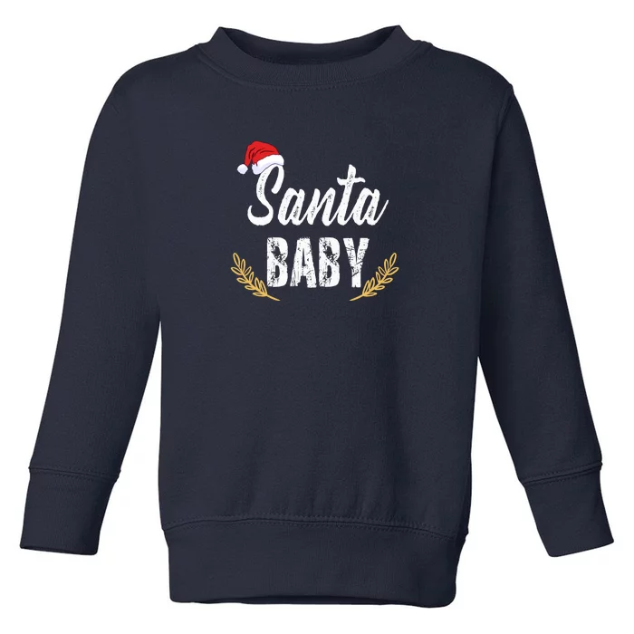 Santa Baby | Merry Christmas Toddler Sweatshirt