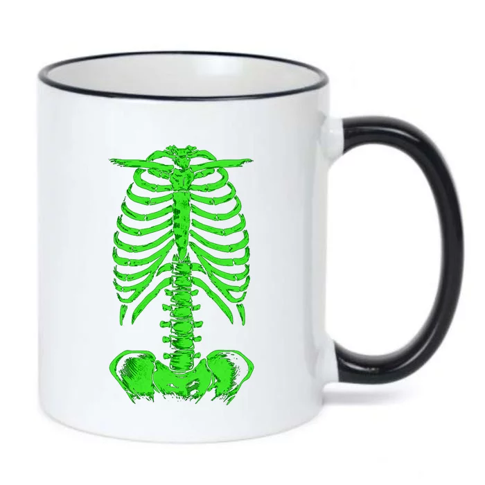 Skeleton Bones Monster Funny Gift Black Color Changing Mug