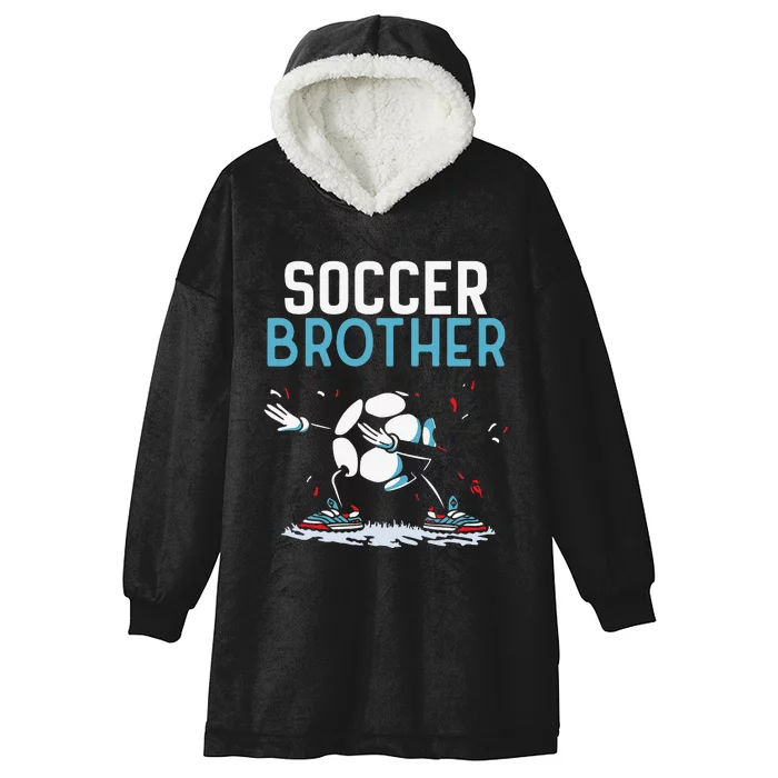 Soccer Brother Match Football Game Player Hooded Wearable Blanket