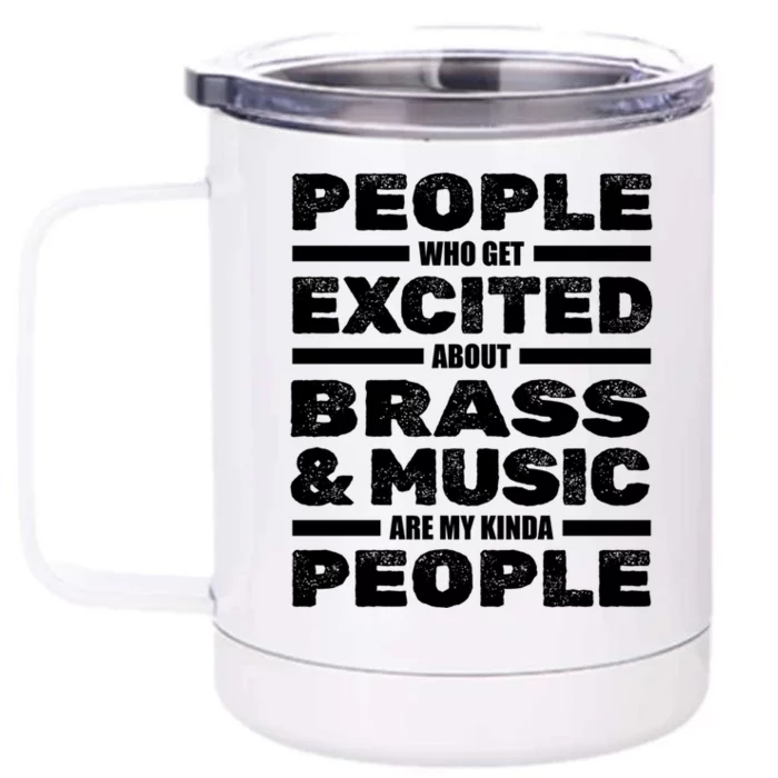 Saxophone Brass Music Jazz Musician Gift Sax Saxophonist Great Gift Front & Back 12oz Stainless Steel Tumbler Cup