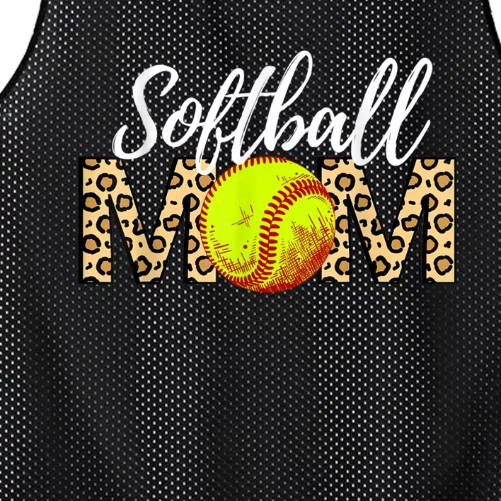 Softball Baseball Mom Leopard Mesh Reversible Basketball Jersey Tank