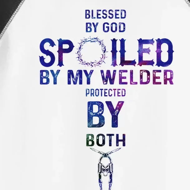 Spoiled By My Welder Welders Wife Toddler Fine Jersey T-Shirt