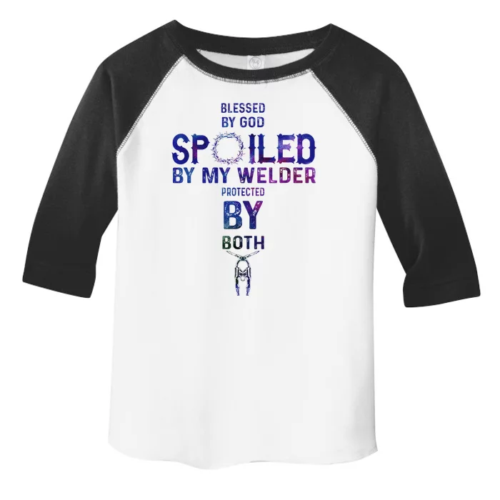 Spoiled By My Welder Welders Wife Toddler Fine Jersey T-Shirt