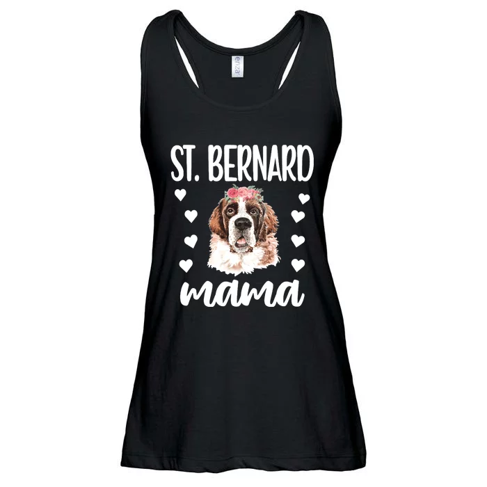 St Bernard Mama Saint Bernard Dog Owner St Bernard Mom Long Sleeve Ladies Essential Flowy Tank