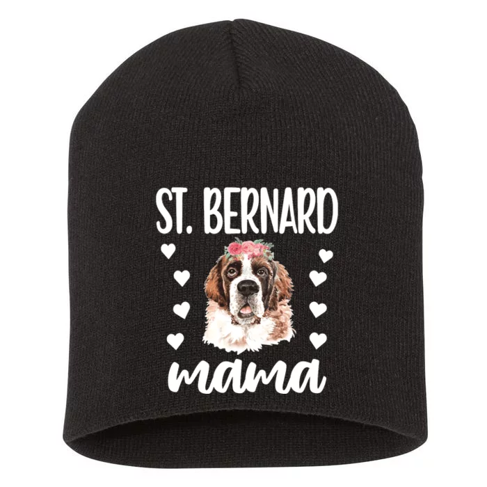 St Bernard Mama Saint Bernard Dog Owner St Bernard Mom Long Sleeve Short Acrylic Beanie