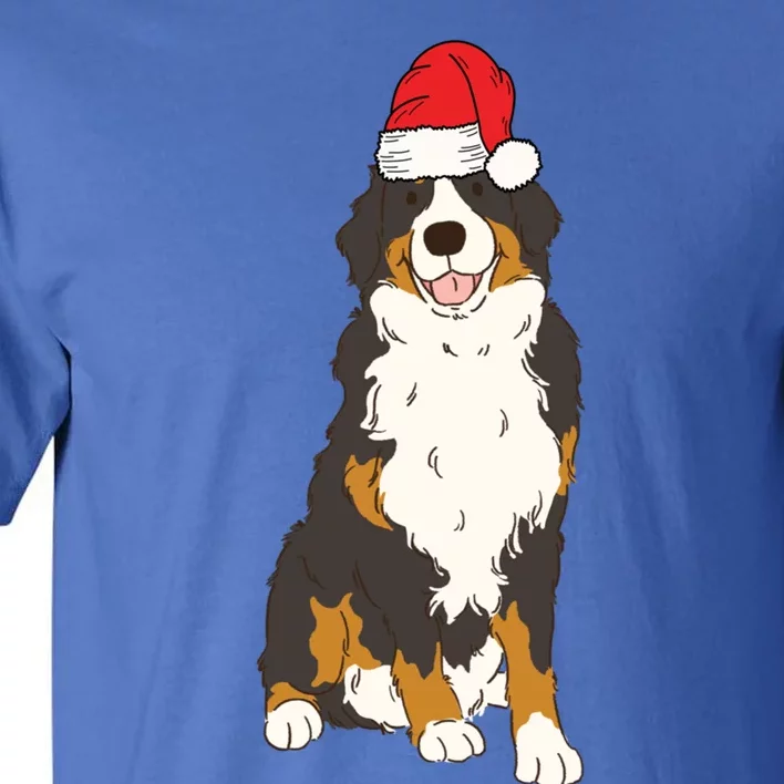 Santa Bernese Mountain Dog Winter Christmas Dog Mom Holiday Great Gift Tall T-Shirt