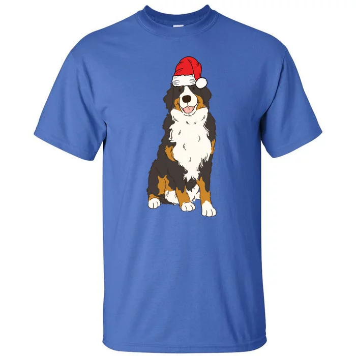 Santa Bernese Mountain Dog Winter Christmas Dog Mom Holiday Great Gift Tall T-Shirt