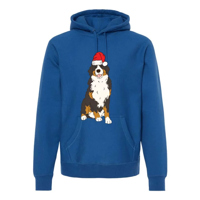 Santa Bernese Mountain Dog Winter Christmas Dog Mom Holiday Great Gift Premium Hoodie