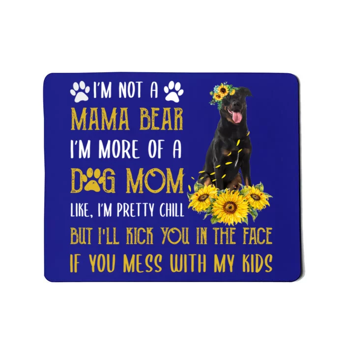 Sunflower Beauceron Mom Mothers Day Dog Mom Gift Mousepad