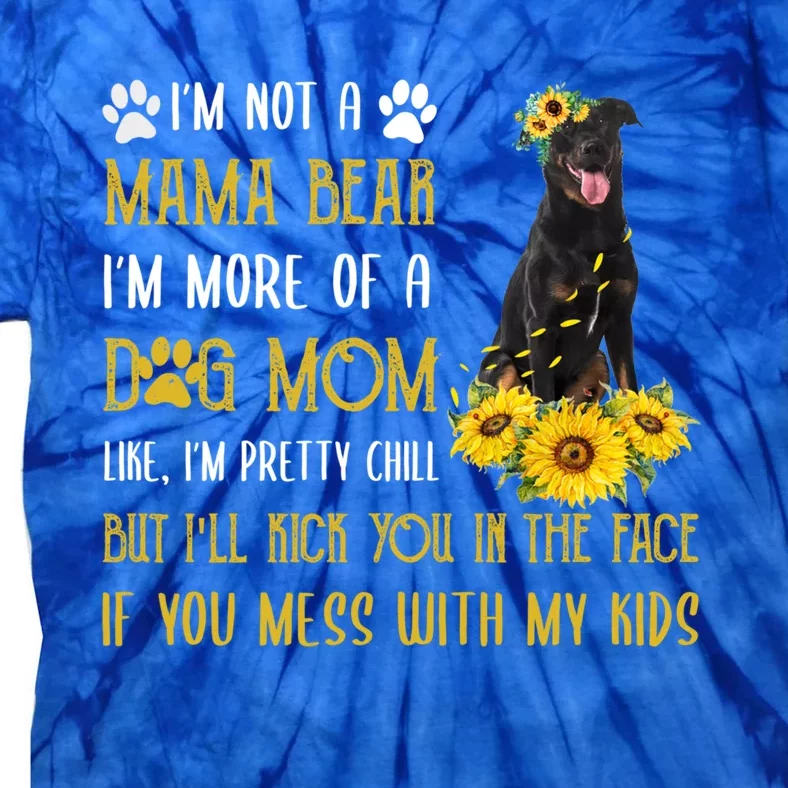 Sunflower Beauceron Mom Mothers Day Dog Mom Gift Tie-Dye T-Shirt